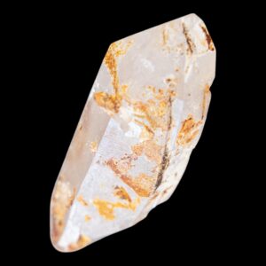 Clear quartz crystal point natural quartz specimen double terminated alpine quartz from switzerland le catogne