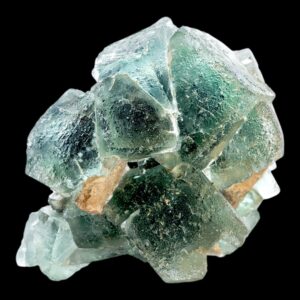 Green fluorite crystal cluster natural fluorite on matrix cubic fluorite specimen from namibia mineral crystal for collectors display