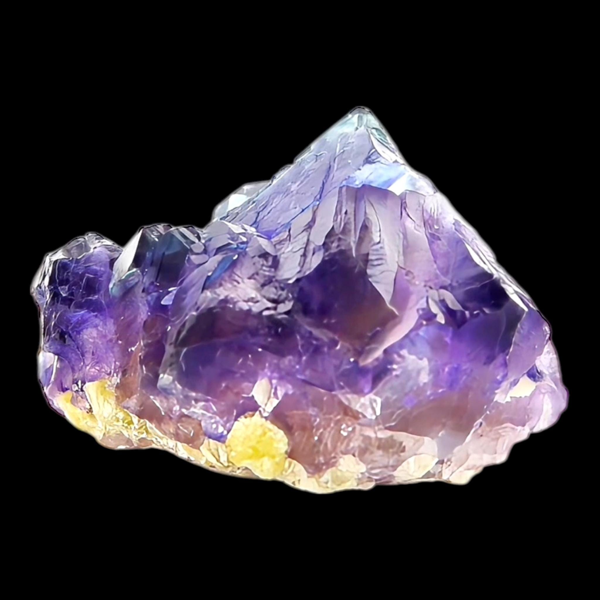 Purple fluorite crystal with blue tones, natural fluorite specimen from china, raw fluorite for collectors and home decor - Image 2