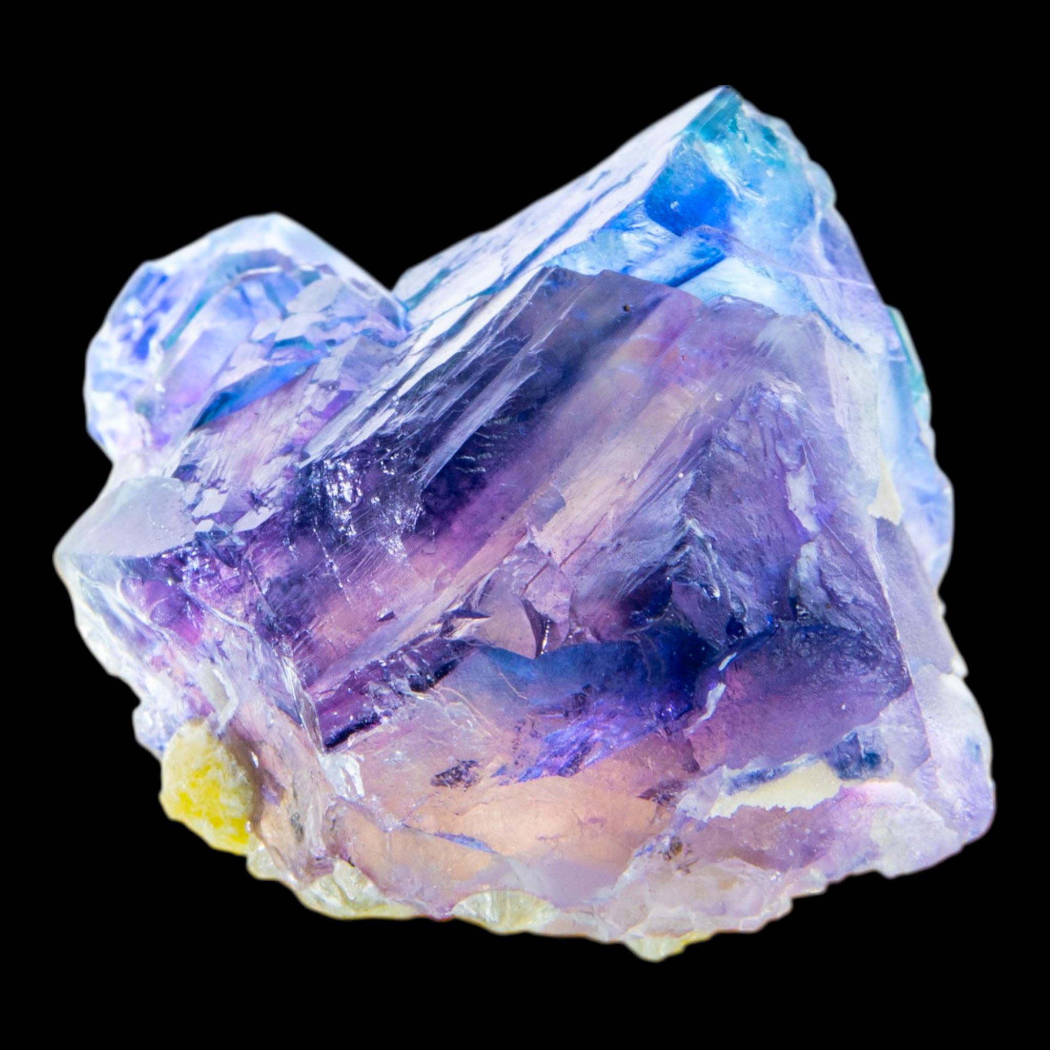 Purple fluorite crystal with blue tones, natural fluorite specimen from china, raw fluorite for collectors and home decor - Image 4