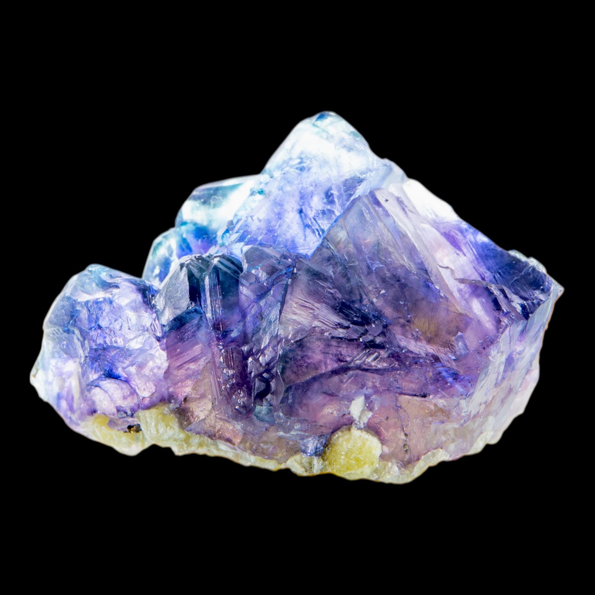 Purple fluorite crystal with blue tones, natural fluorite specimen from china, raw fluorite for collectors and home decor - Image 5