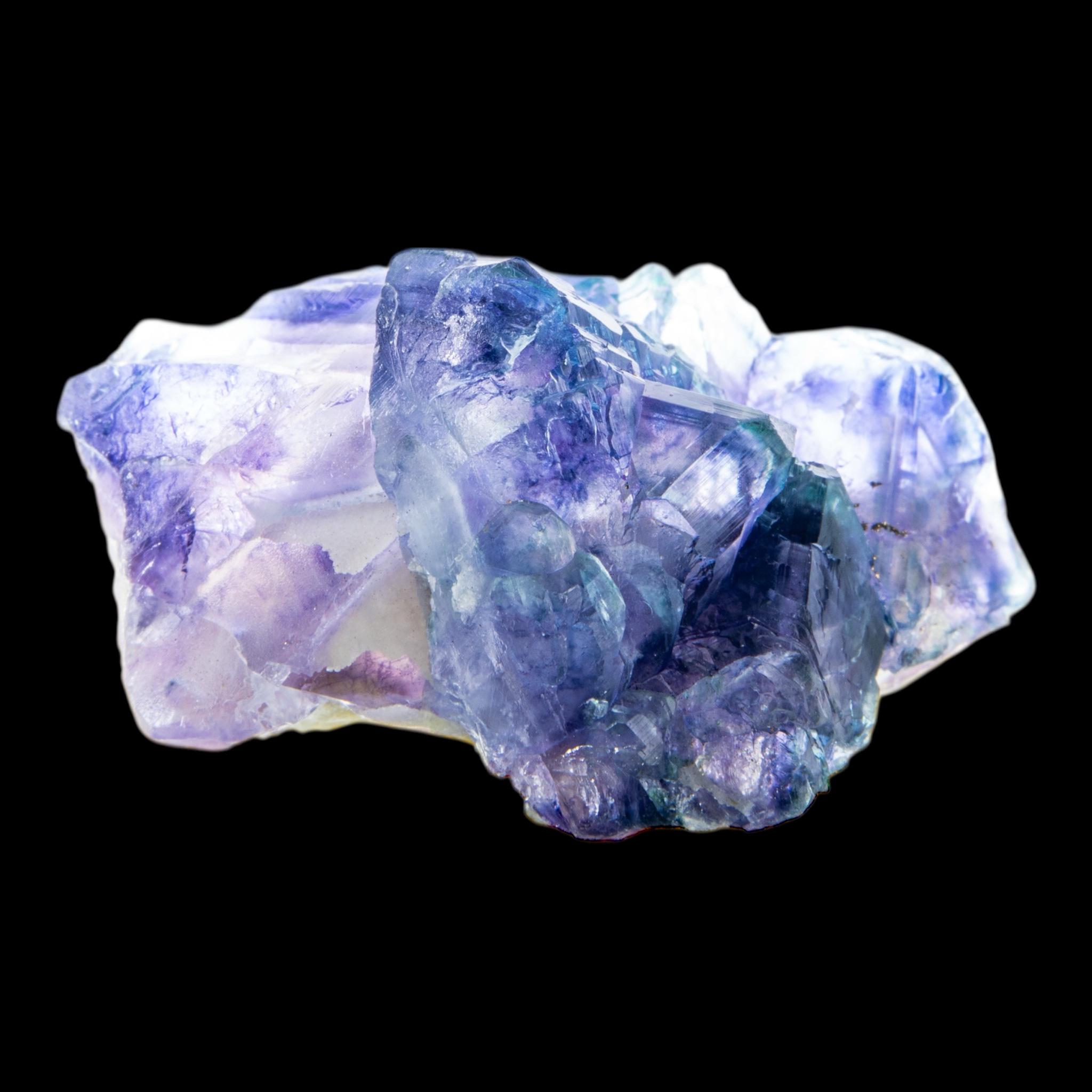 Purple fluorite crystal with blue tones, natural fluorite specimen from china, raw fluorite for collectors and home decor - Image 8