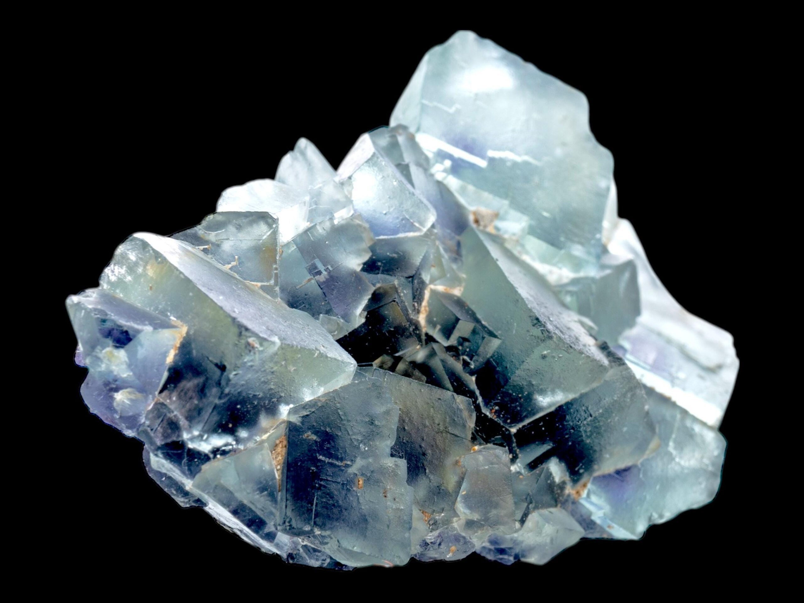 Green fluorite cluster, natural fluorite crystal specimen with cubic formation, okorusu fluorite from namibia, raw fluorite - Image 3