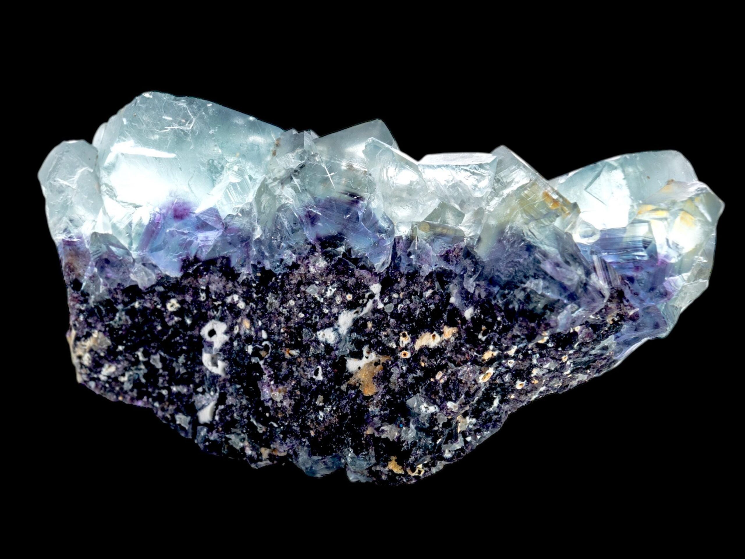 Green fluorite cluster, natural fluorite crystal specimen with cubic formation, okorusu fluorite from namibia, raw fluorite - Image 4