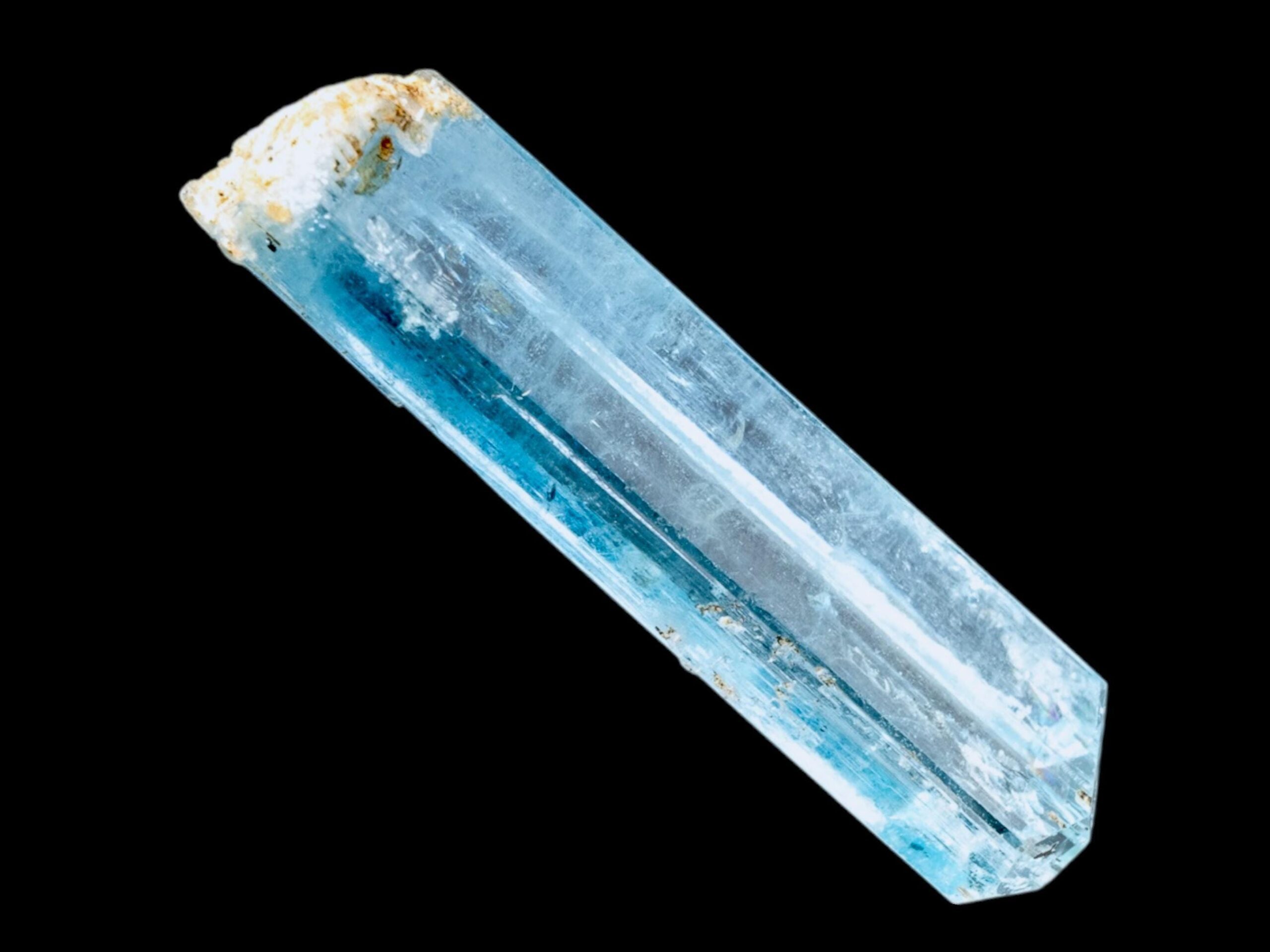Aquamarine crystal natural blue raw aquamarine specimen with termination, aquamarine for collectors, healing aquamarine jewellery - Image 4