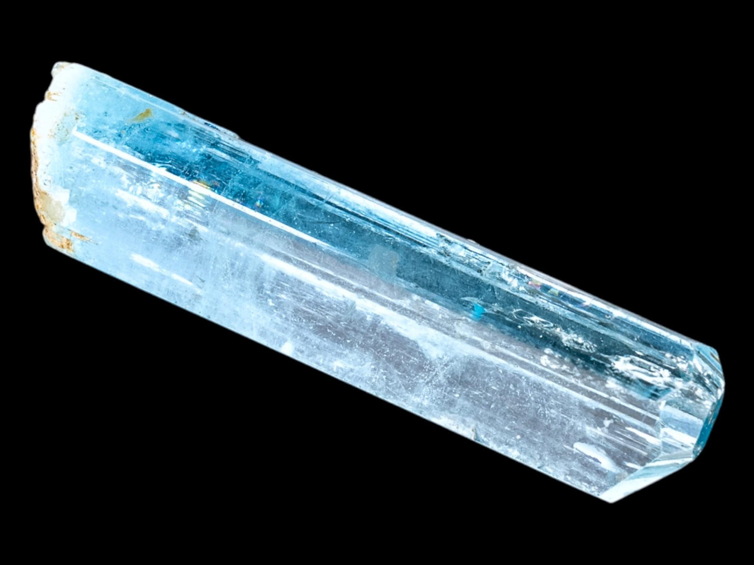 Aquamarine crystal natural blue raw aquamarine specimen with termination, aquamarine for collectors, healing aquamarine jewellery - Image 8