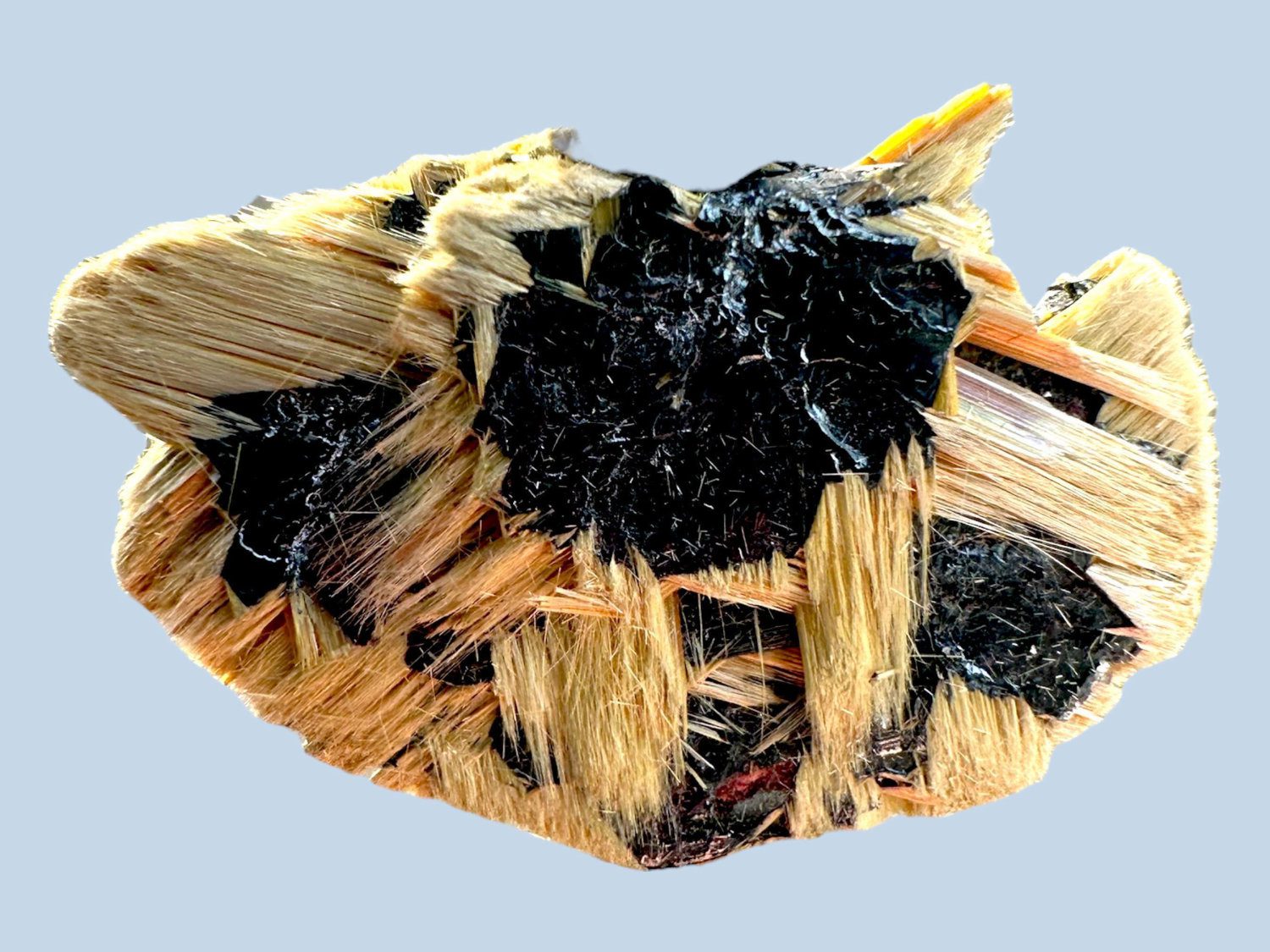 Rutile and hematite crystal, rutile and hematite mineral specimen from novo horizonte brazil - Image 5