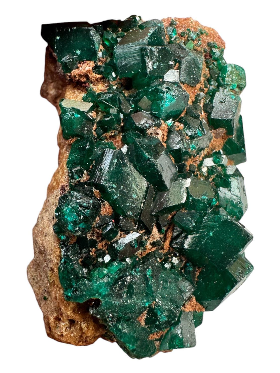 Dioptase on matrix, deep green congo crystal, raw mineral specimen, healing crystal, heart chakra, collector display piece - Image 8