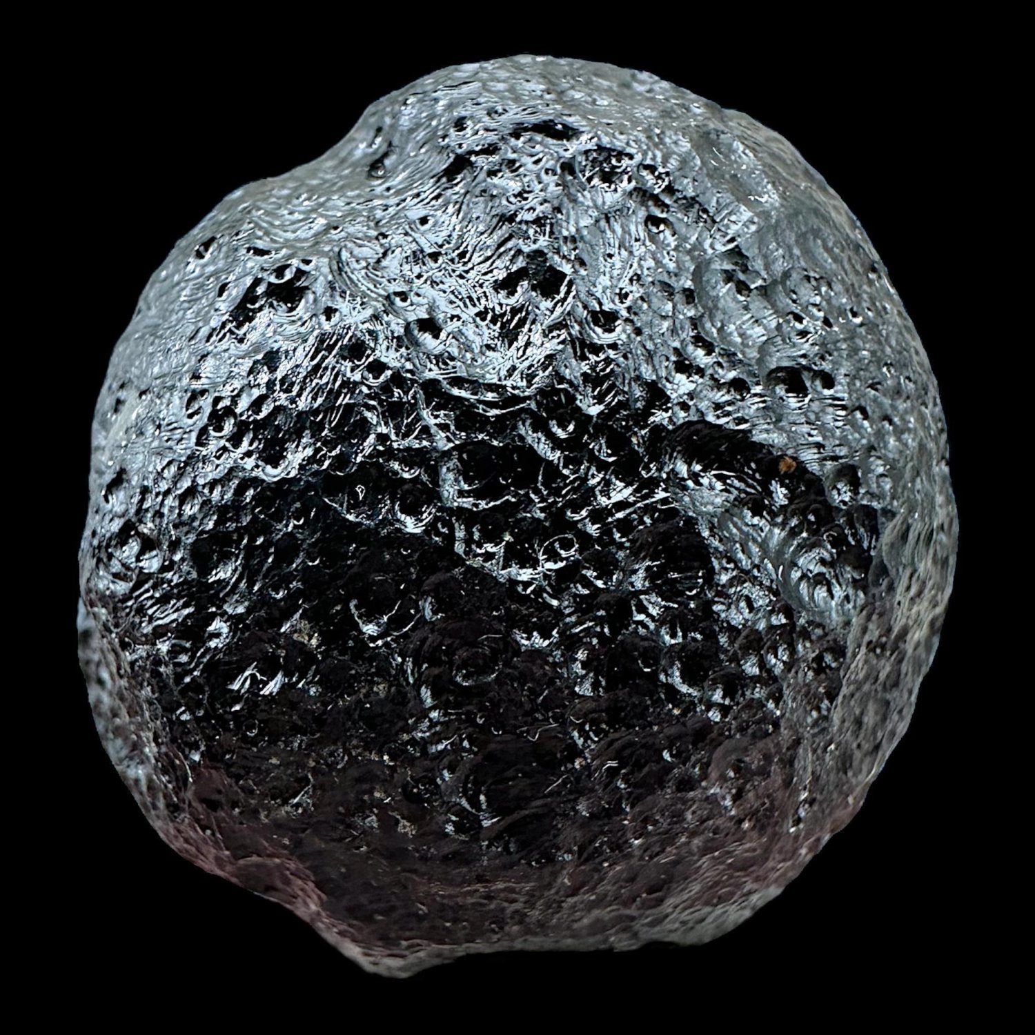 Black tektite rizalite from philippines, natural impact glass, meteorite tektite specimen, moldavite alternative, space glass crystal - Image 7