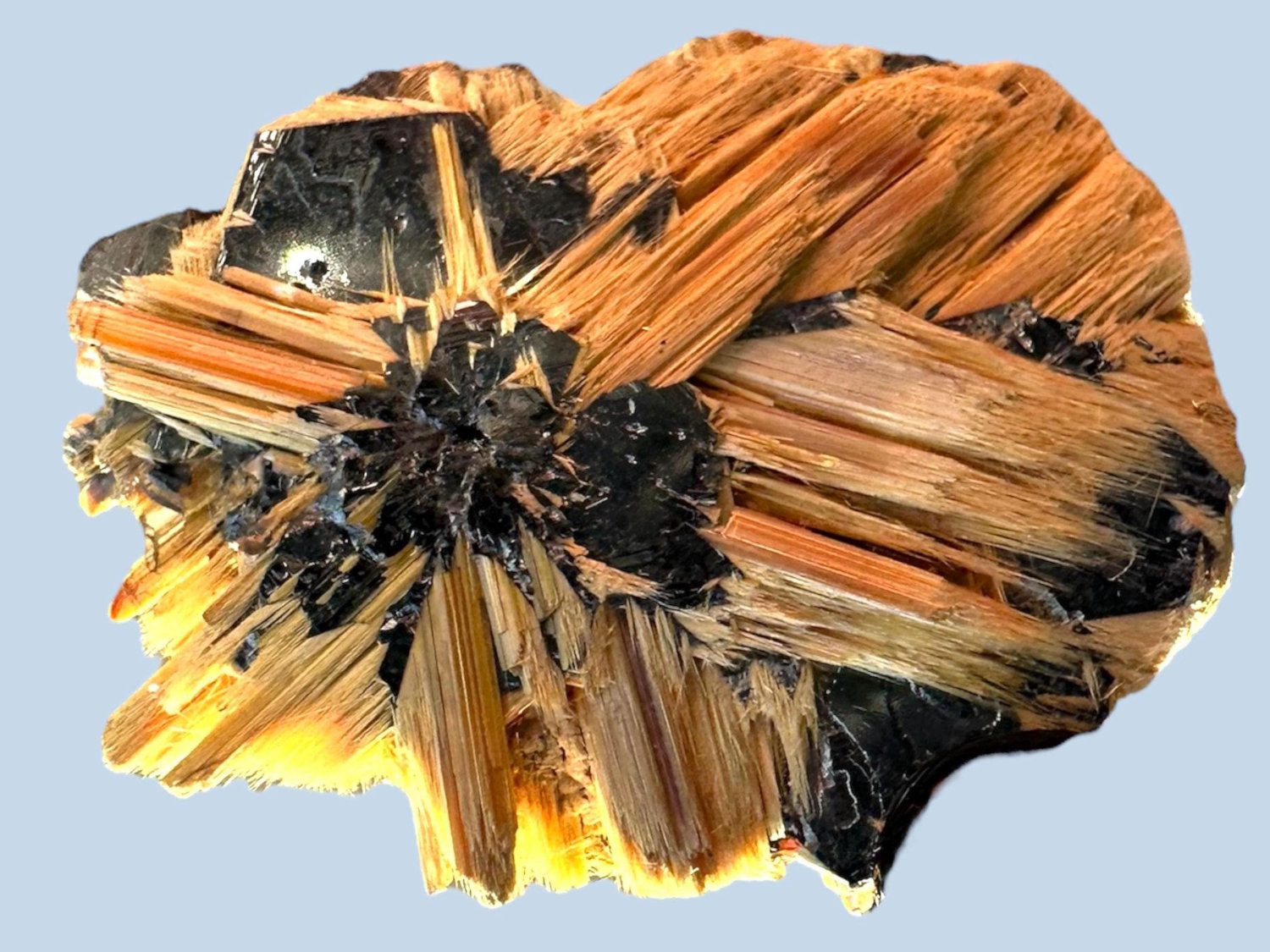 Rutile and hematite crystal, rutile and hematite mineral specimen from novo horizonte brazil - Image 2