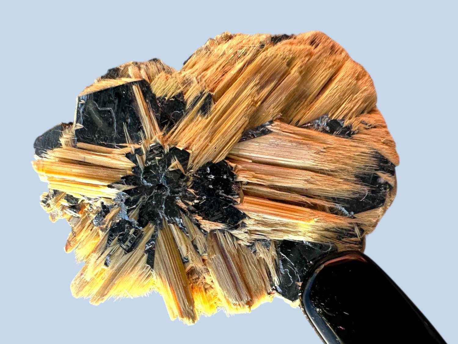 Rutile and hematite crystal, rutile and hematite mineral specimen from novo horizonte brazil - Image 4