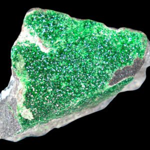 Uvarovite garnet crystal green druzy on matrix natural uvarovite specimen green garnet crystal mineral for collectors