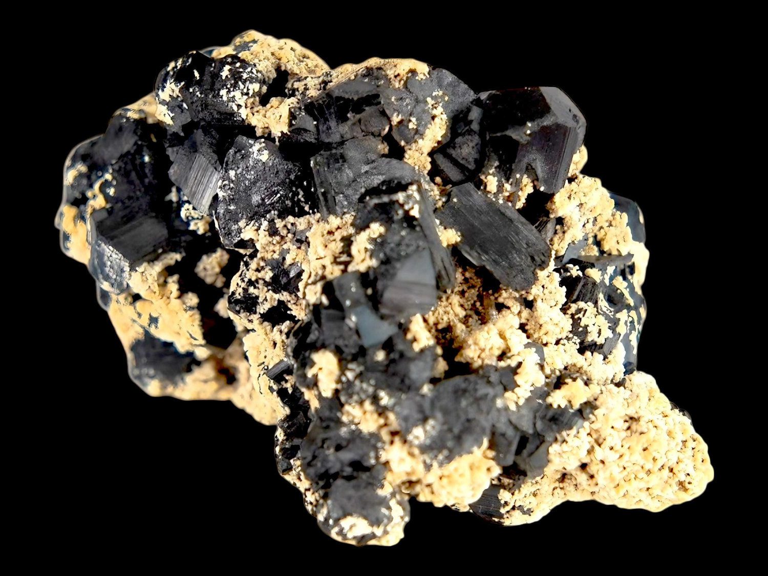 Black tourmaline crystal raw cluster brazilian mineral specimen tourmaline stone for collectors natural black crystal - Image 3