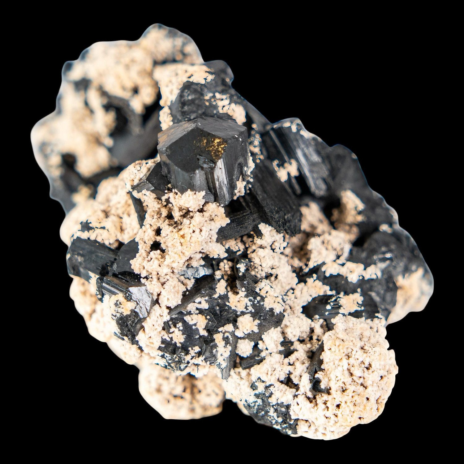 Black tourmaline crystal raw cluster brazilian mineral specimen tourmaline stone for collectors natural black crystal - Image 4