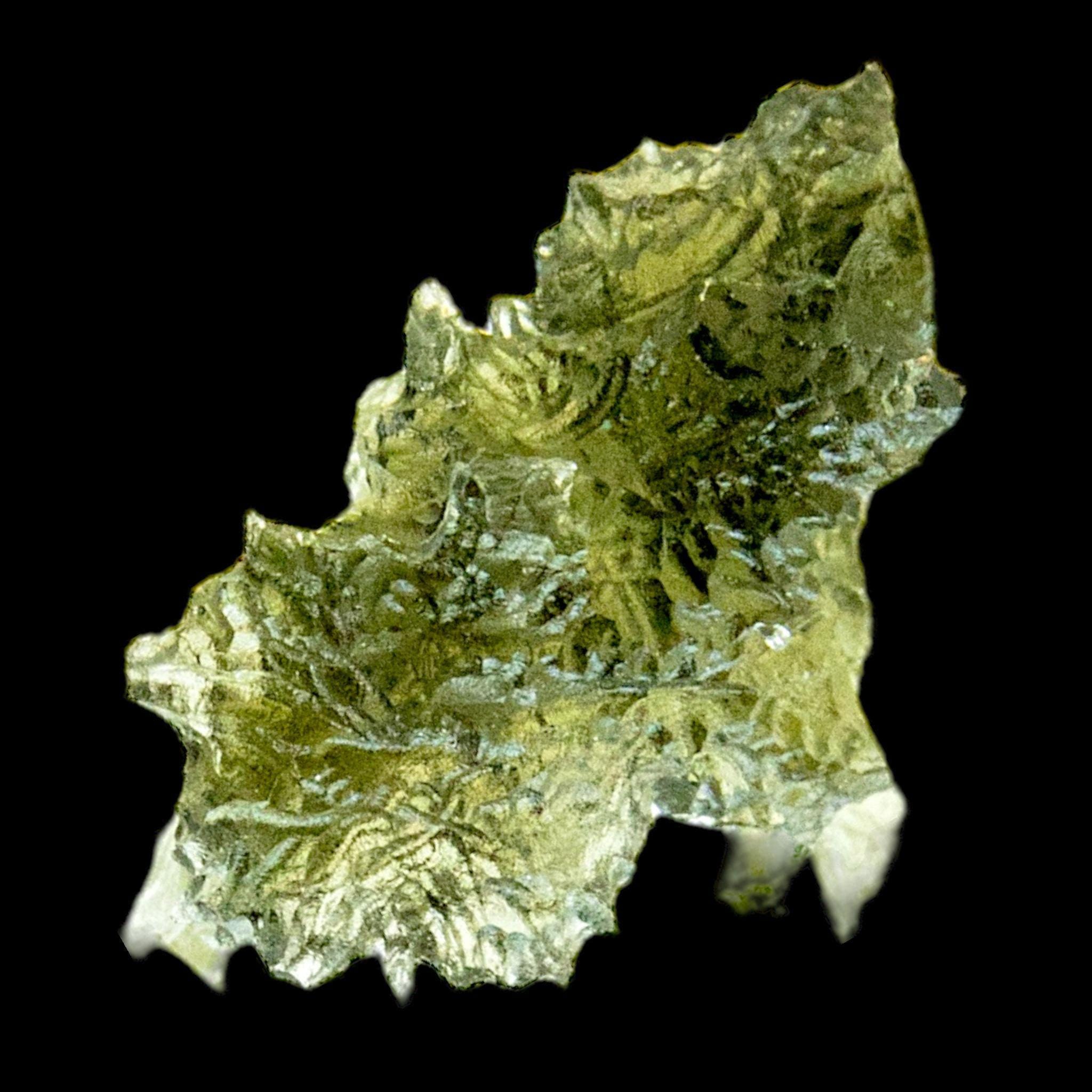Moldavite crystal hedgehog 1.7g, spiky raw green moldavite from czech republic, nesmen forest tektite, natural collector specimen