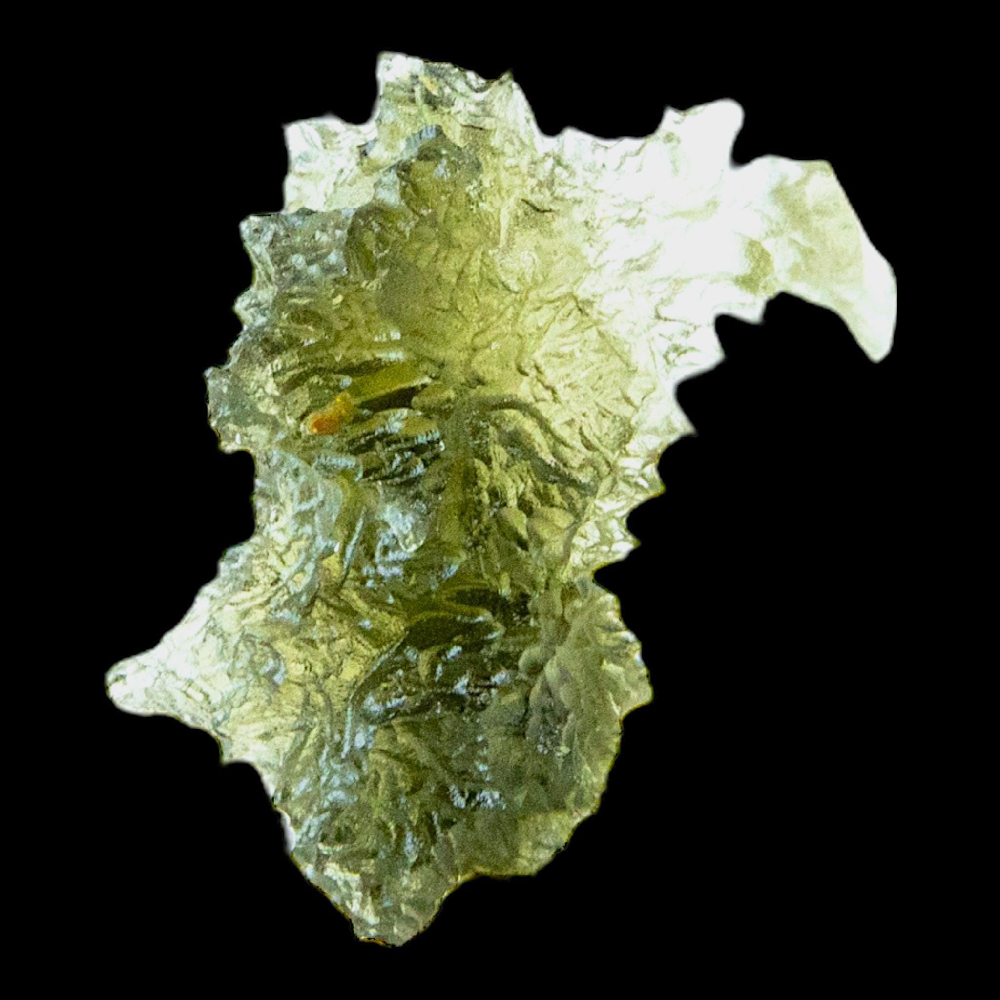 Moldavite crystal hedgehog 1.7g, spiky raw green moldavite from czech republic, nesmen forest tektite, natural collector specimen - Image 3
