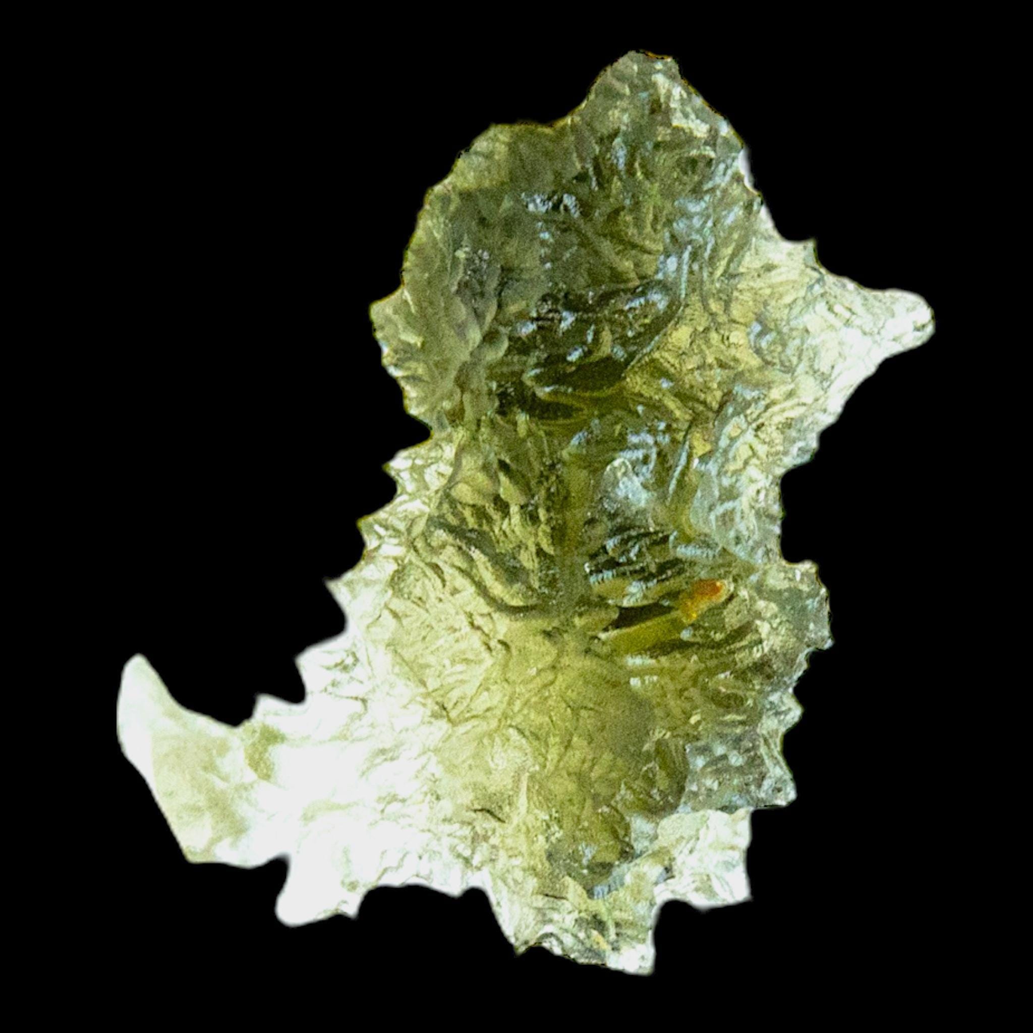 Moldavite crystal hedgehog 1.7g, spiky raw green moldavite from czech republic, nesmen forest tektite, natural collector specimen - Image 6