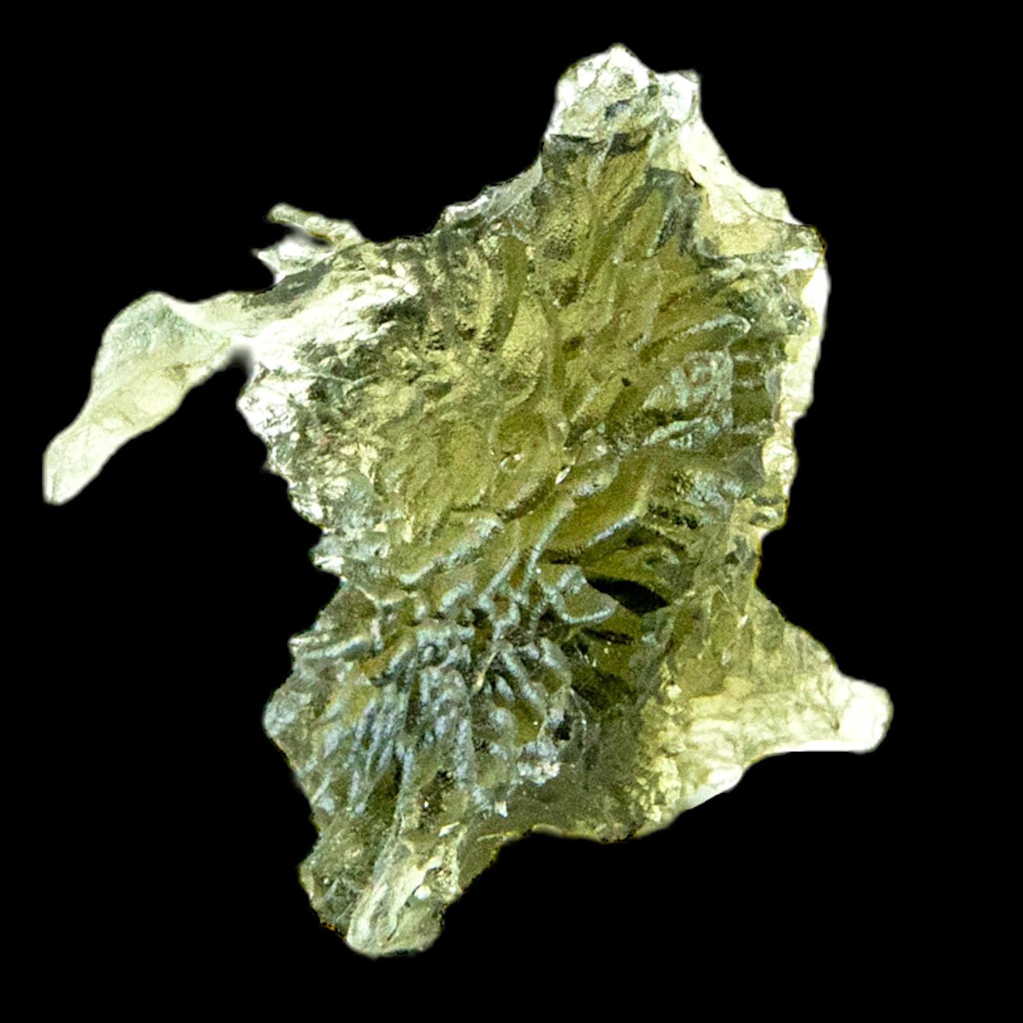 Moldavite crystal hedgehog 1.7g, spiky raw green moldavite from czech republic, nesmen forest tektite, natural collector specimen - Image 7