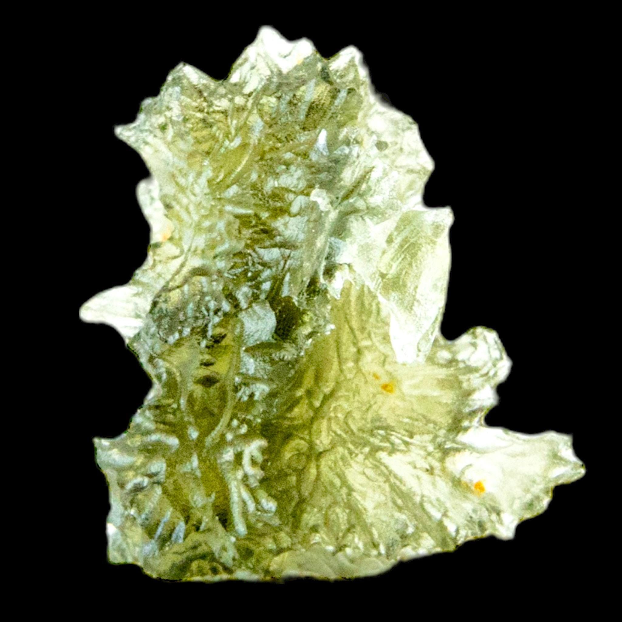Moldavite crystal hedgehog 1.7g, spiky raw green moldavite from czech republic, nesmen forest tektite, natural collector specimen - Image 8
