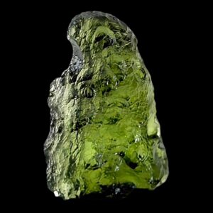 Green moldavite crystal natural raw moldavite from czech republic, translucent moldavite specimen for collectors