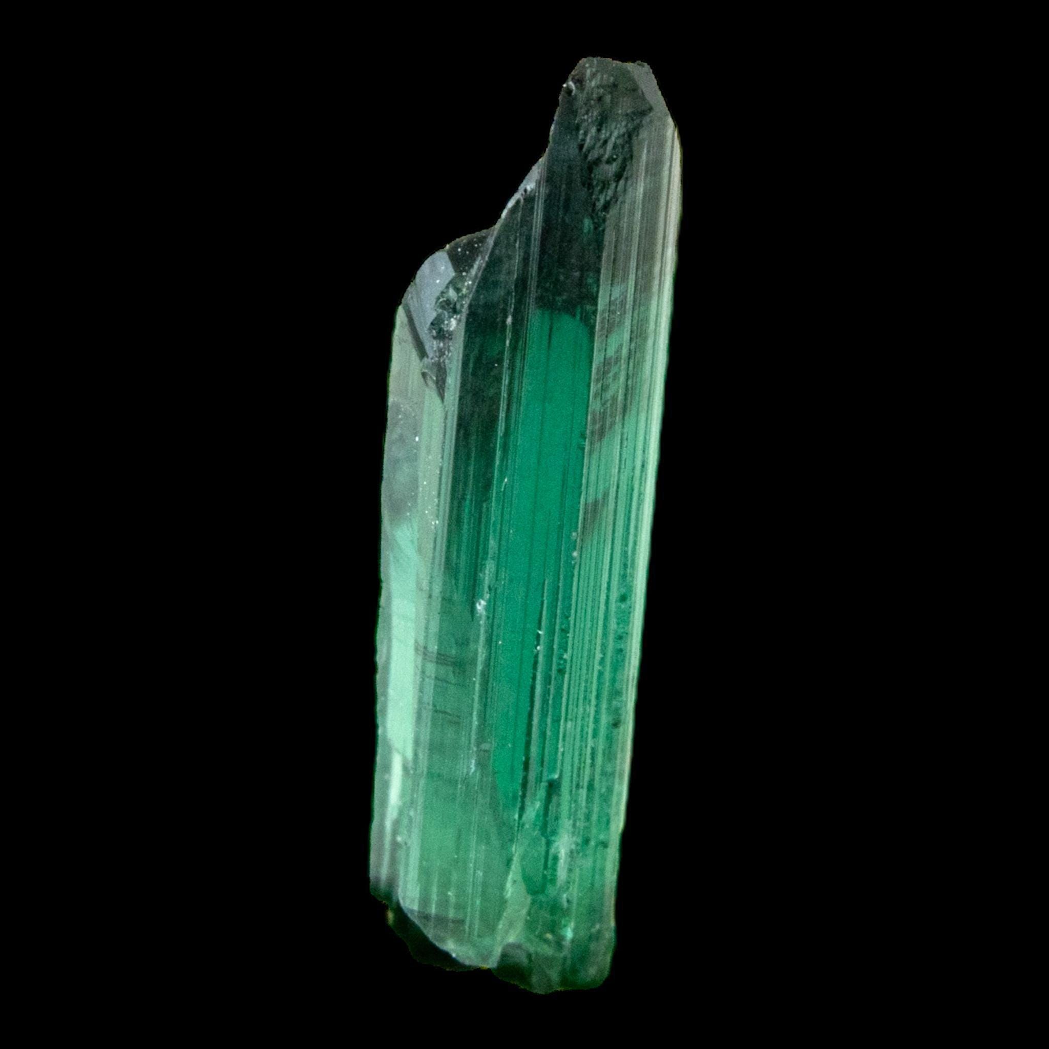 Green tourmaline crystal natural raw crystal specimen from brazil gem quality collector mineral cruzeiro mine green tourmaline - Image 3