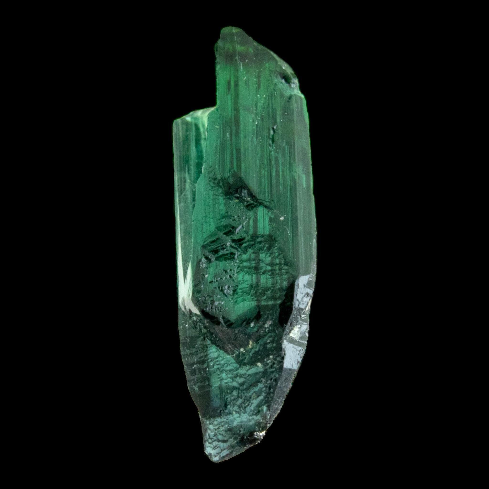 Green tourmaline crystal natural raw crystal specimen from brazil gem quality collector mineral cruzeiro mine green tourmaline - Image 7