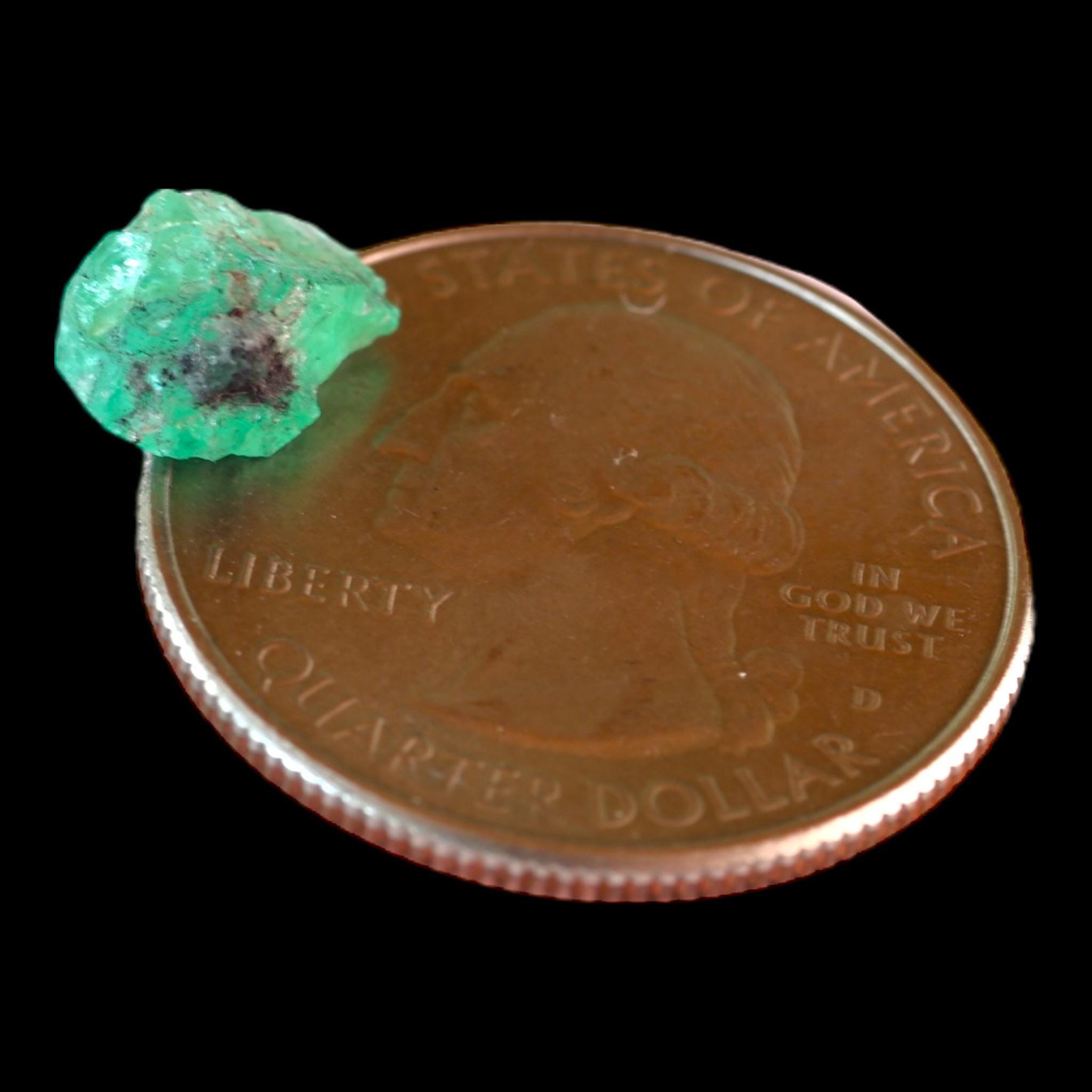 Emerald crystal specimen natural colombian emerald raw green crystal sustainably sourced from family mine - Image 2