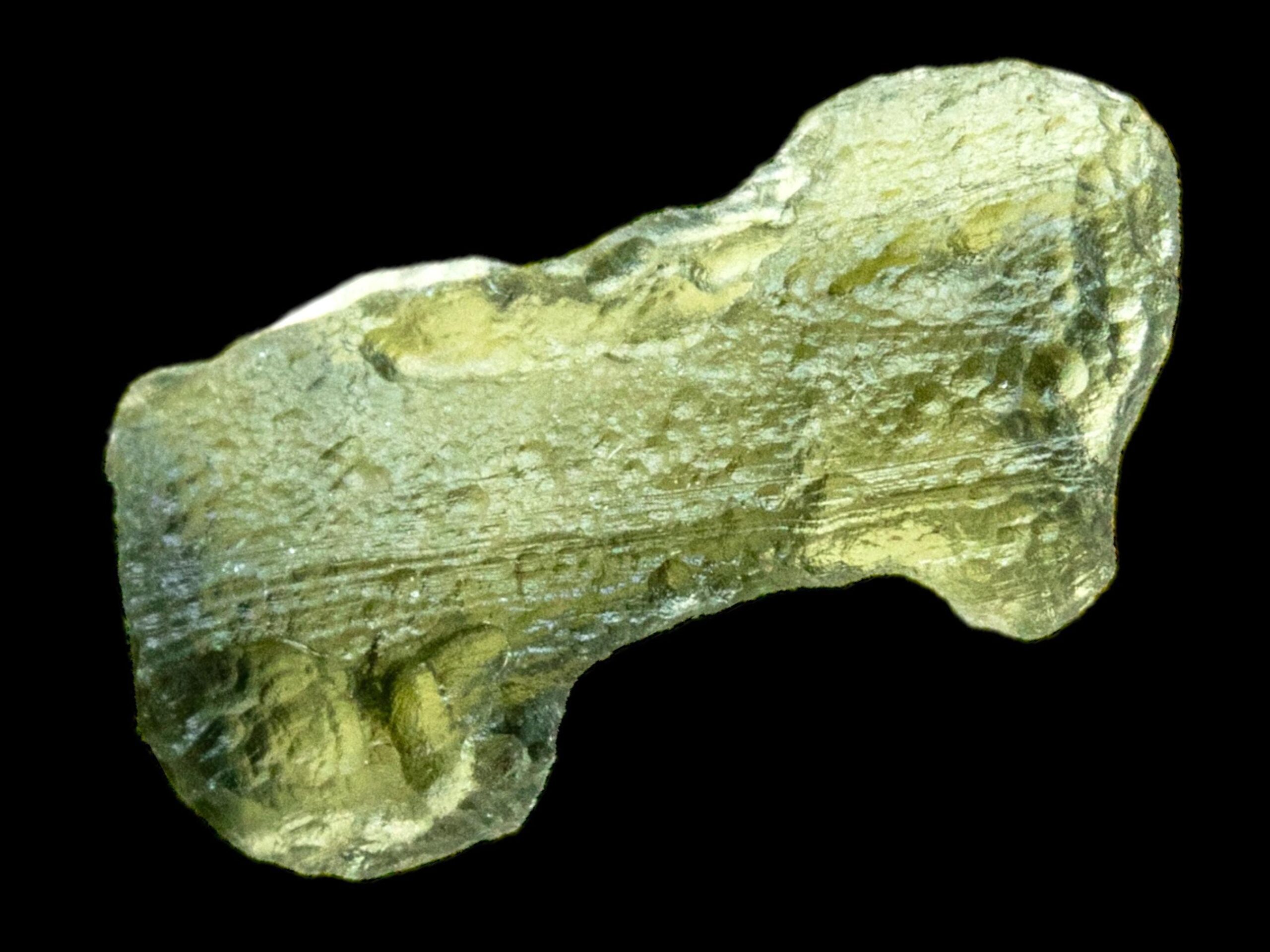 Authentic moldavite for tektite collectors from czech republic ideal for specimen display and spiritual healers