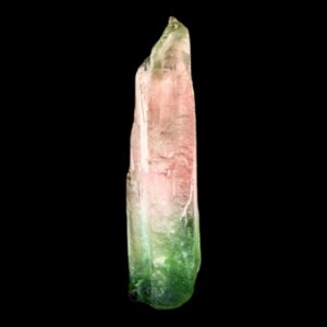 Bicolour tourmaline crystal pink green raw tourmaline specimen from brazil cruzeiro mine watermelon tourmaline elbaite collector crystal