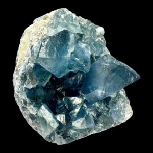 Blue celestite crystal cluster natural celestite geode raw crystal cluster for home decor or collectors
