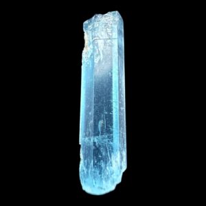 Aquamarine crystal specimen medium blue natural aquamarine from vietnam high quality raw crystal for collectors display
