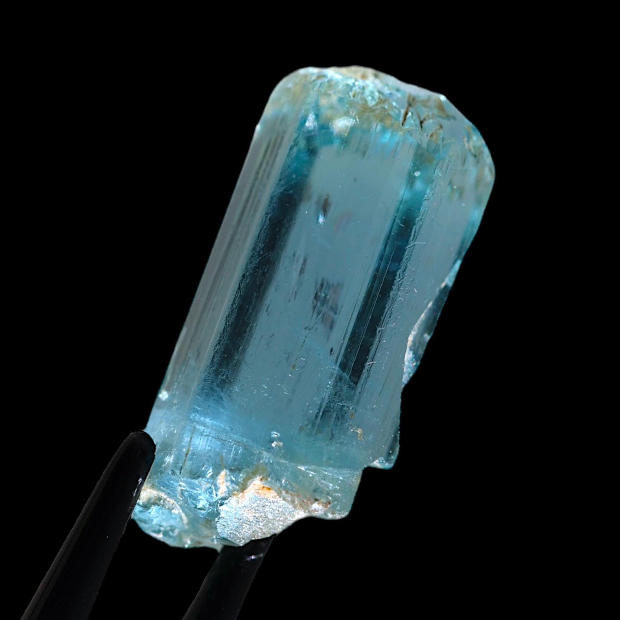 Aquamarine crystal natural blue aquamarine raw aquamarine crystal clear aquamarine crystal aquamarine specimen mineral for collectors - Image 2