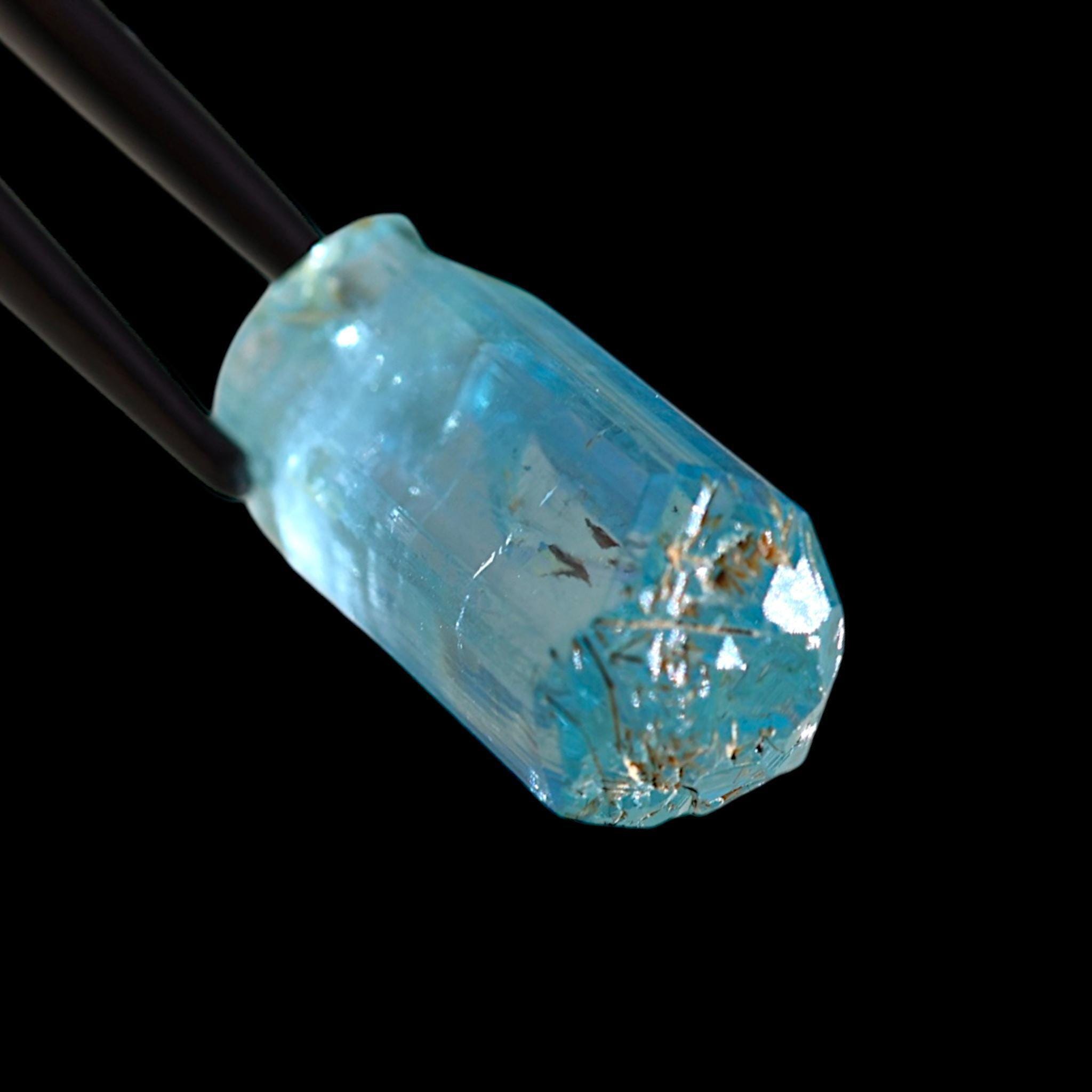 Aquamarine crystal natural blue aquamarine raw aquamarine crystal clear aquamarine crystal aquamarine specimen mineral for collectors - Image 6