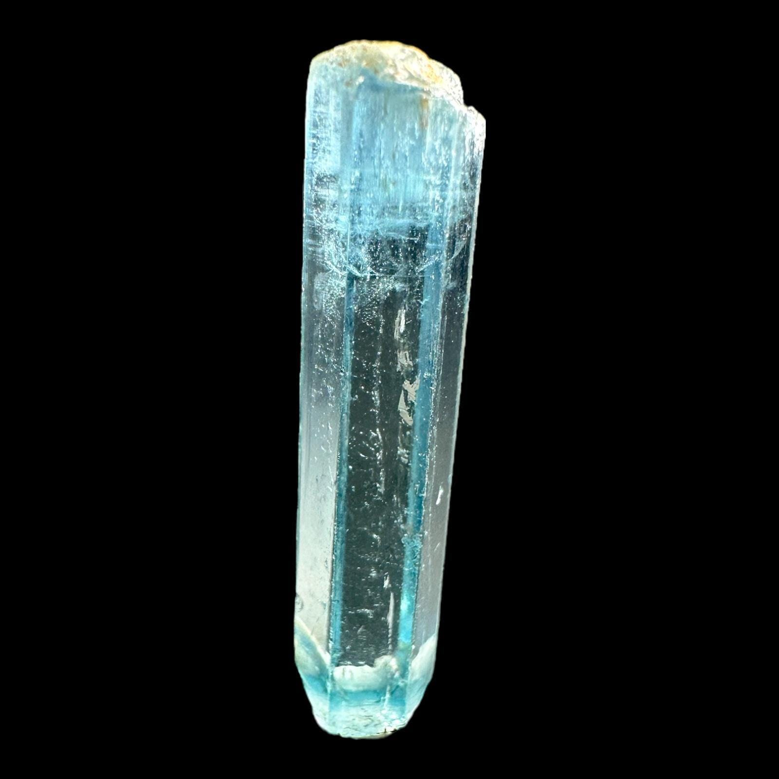 Aquamarine crystal specimen, natural blue beryl from vietnam, high clarity aquamarine for collectors or jewellery use