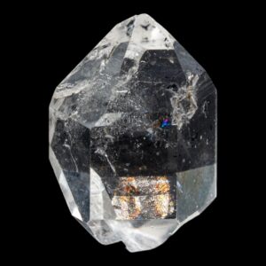 Herkimer diamond crystal, double terminated quartz crystal, clear quartz specimen, natural crystal from new york, collector mineral
