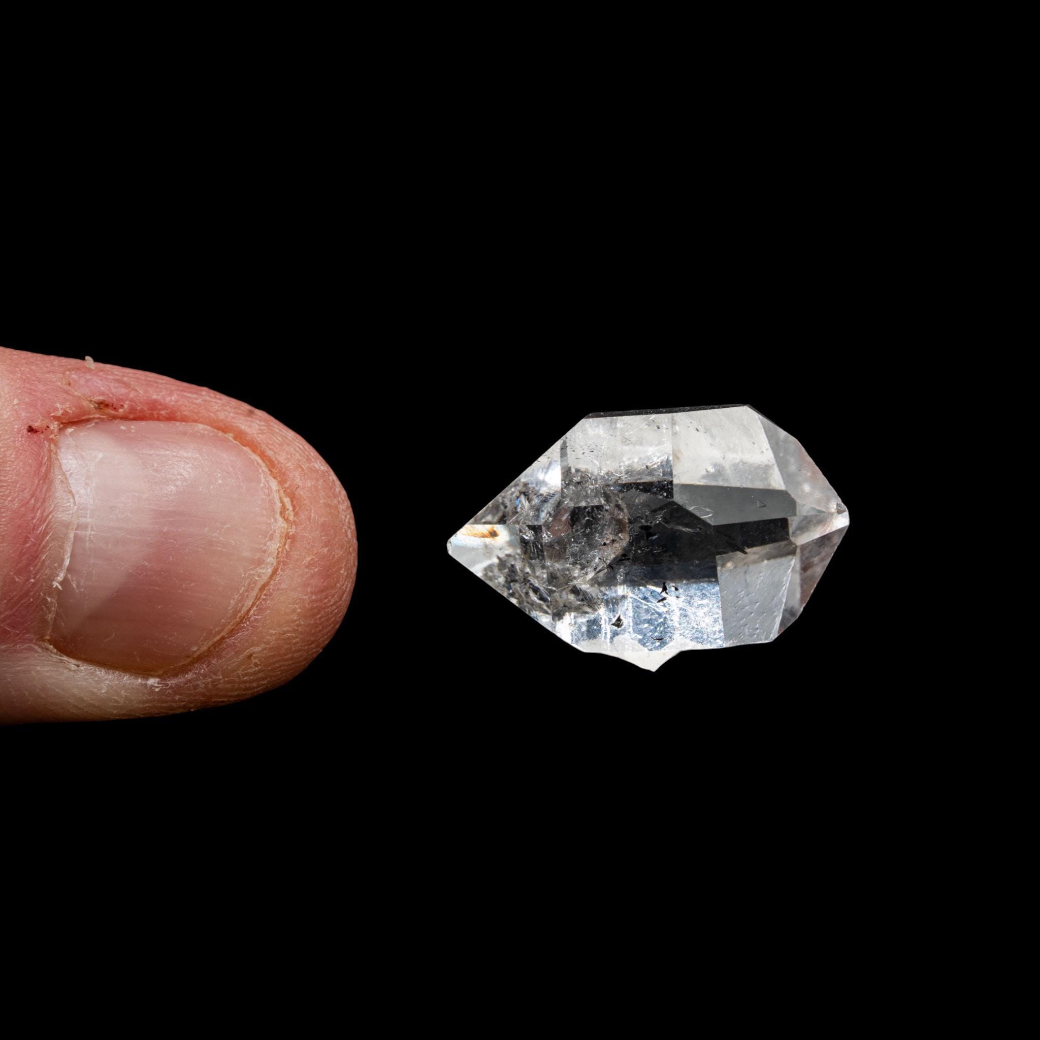 Herkimer diamond crystal, double terminated quartz crystal, clear quartz specimen, natural crystal from new york, collector mineral - Image 7