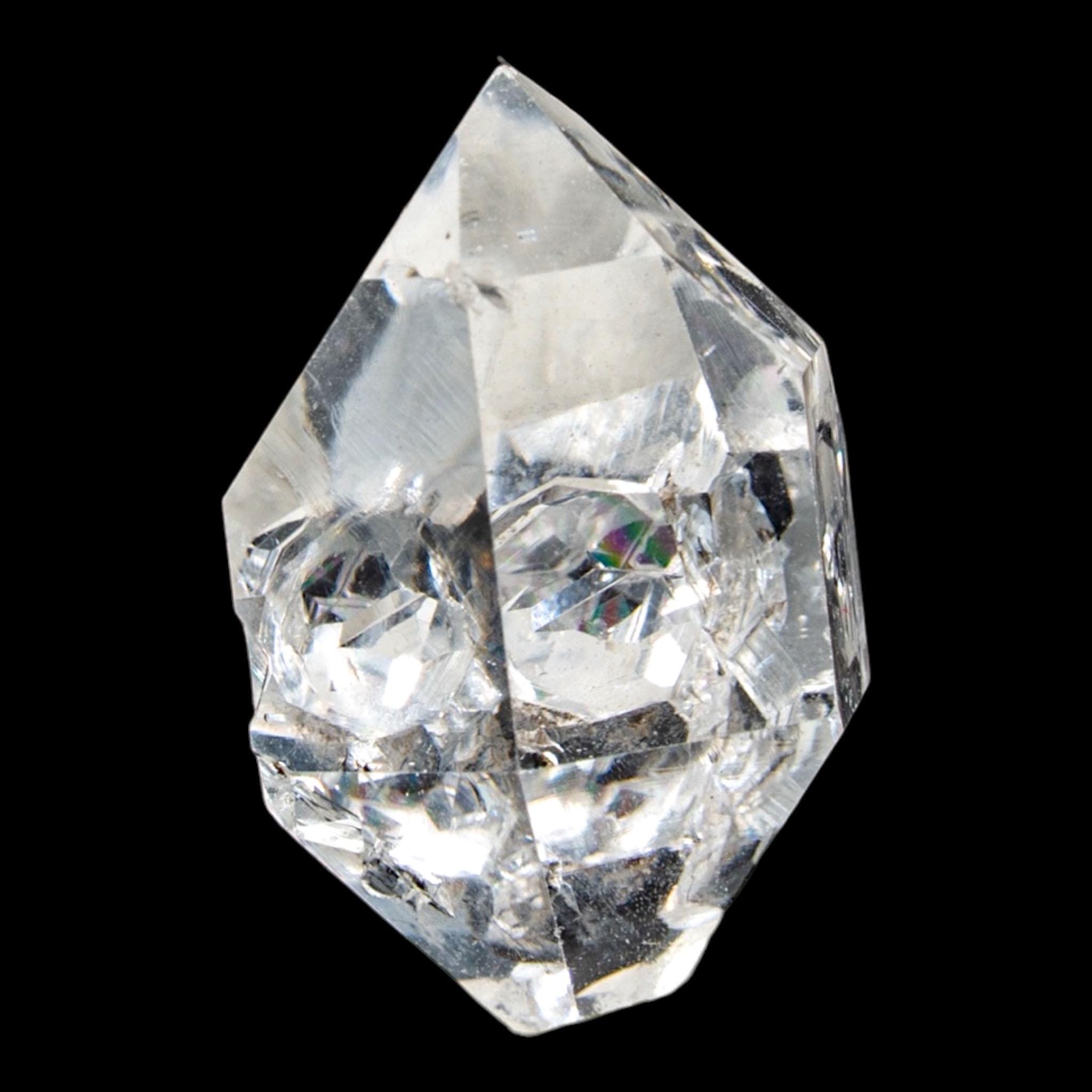 Herkimer diamond crystal, double terminated quartz crystal cluster, clear quartz from new york for collectors - Image 2