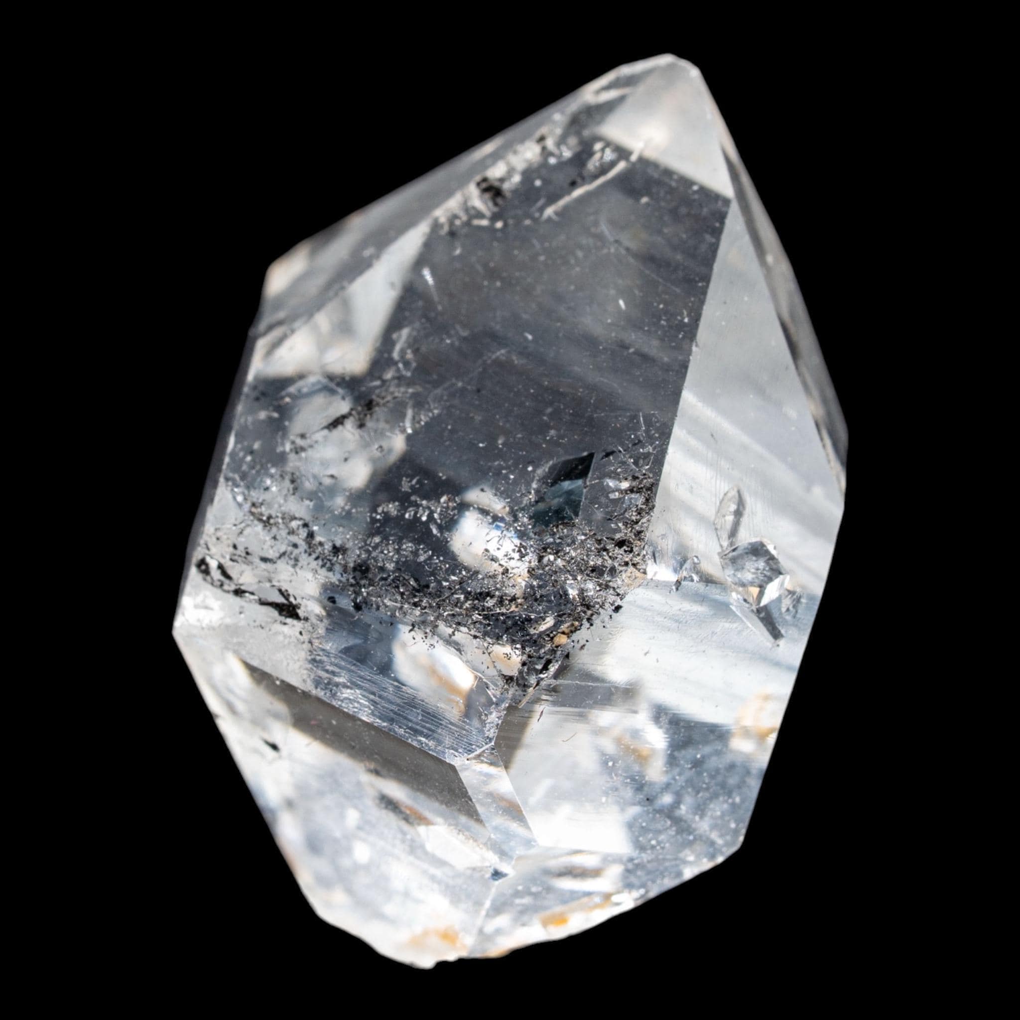 Large herkimer diamond crystal, double terminated quartz specimen, included new york mineral for collectors - Image 3