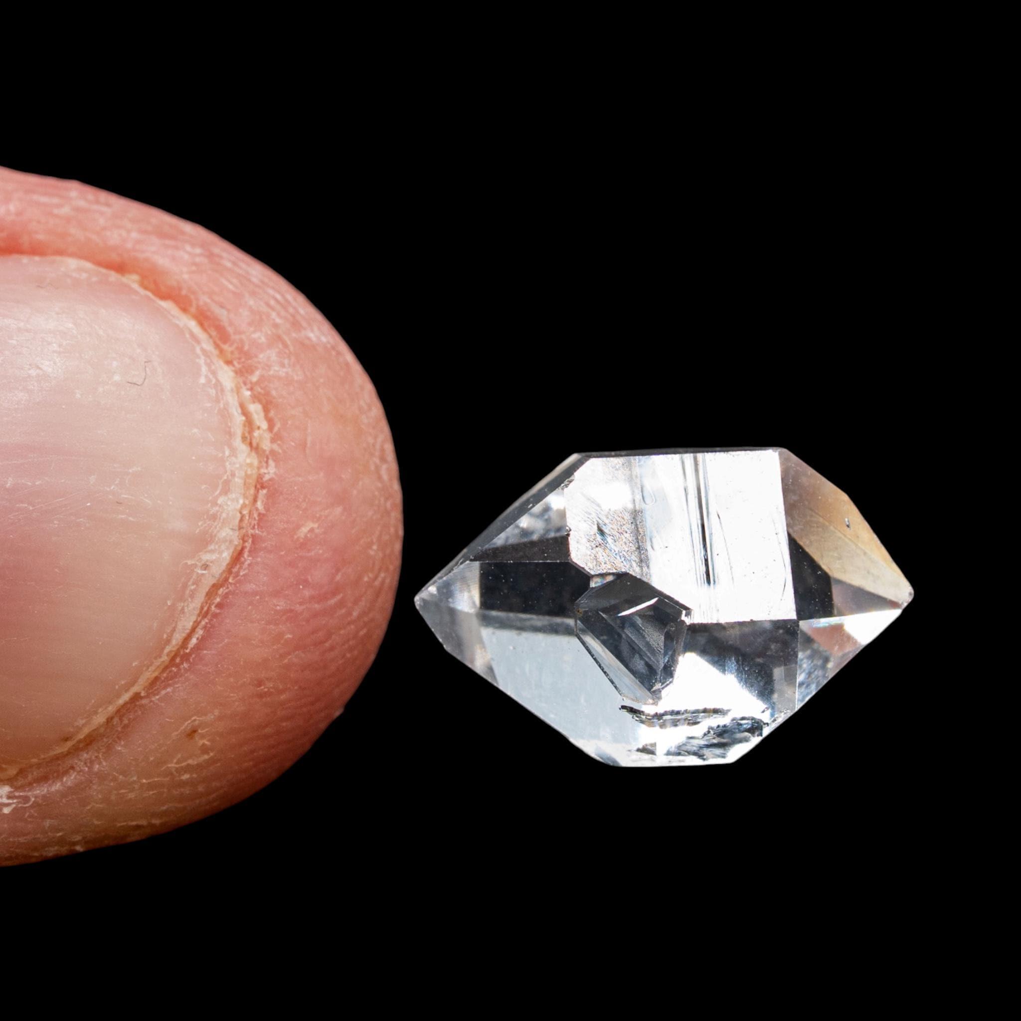 Herkimer diamond crystal, double terminated quartz crystal from new york, clear quartz specimen for collectors - Image 4