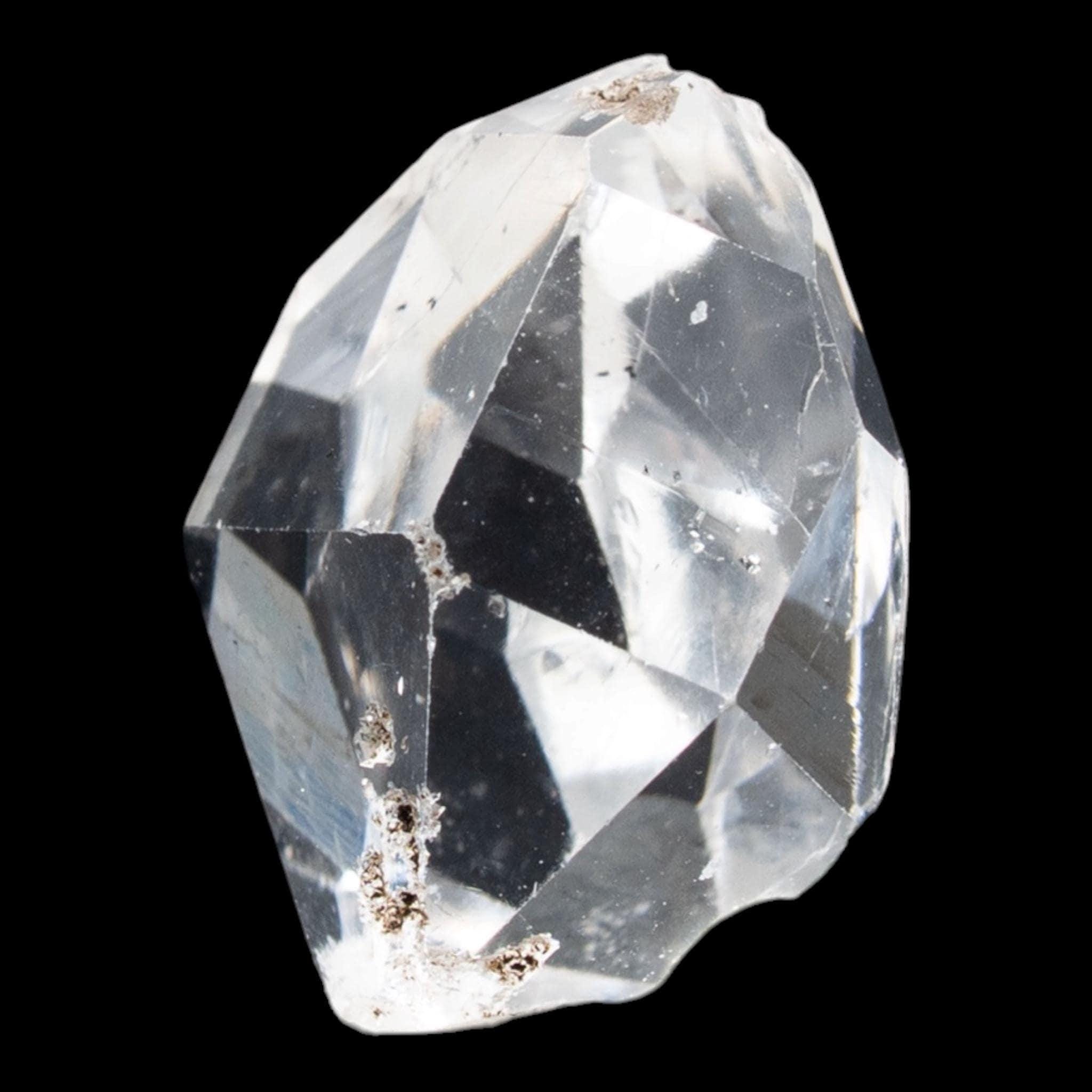 Herkimer diamond crystal, clear double terminated quartz, natural new york mineral specimen for collectors