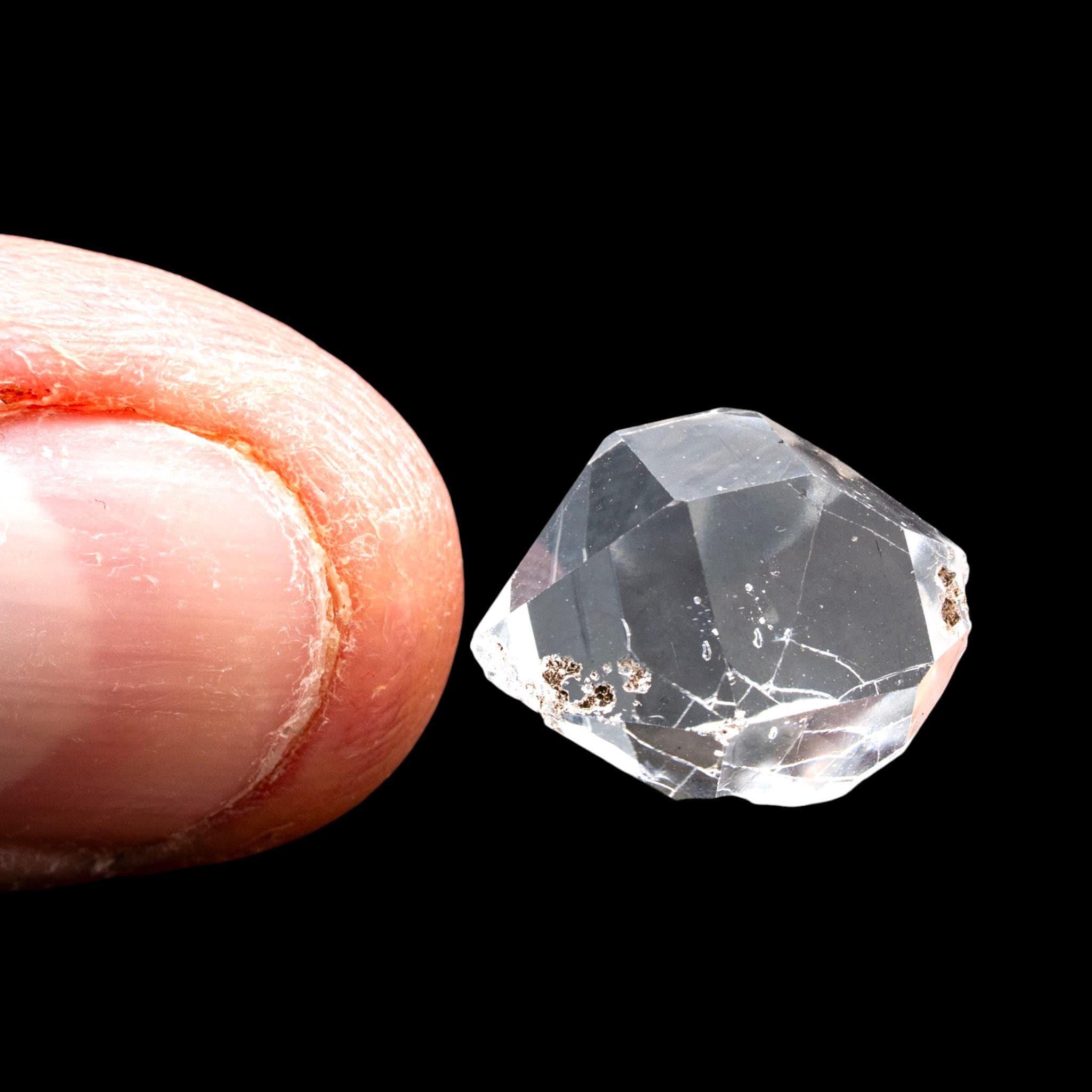 Herkimer diamond crystal, clear double terminated quartz, natural new york mineral specimen for collectors - Image 3