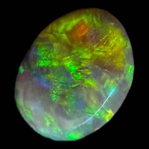 Black opal cabochon lightning ridge australian opal green flash solid opal gemstone natural black opal cabochon for jewellery
