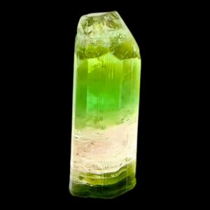 Green tourmaline crystal natural tricolour paprok tourmaline specimen for collectors or display