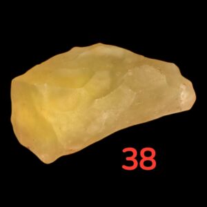 Raw libyan desert glass impact glass, natural yellow desert glass, collector specimen, rare silica glass from the sahara