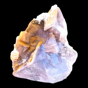 Purple fluorite crystal cluster, cubic fluorite on matrix, natural mineral specimen for collectors, display piece for home decor