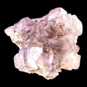 Purple fluorite crystal cluster, natural cubic fluorite specimen, raw fluorite mineral for collectors and display