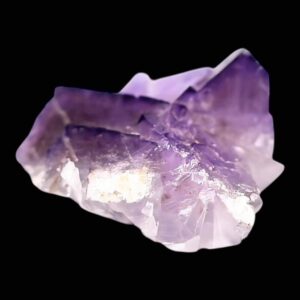Purple fluorite crystal cluster on matrix, cubic fluorite mineral specimen, natural fluorite collector display crystal