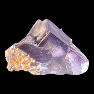 Purple fluorite crystal cluster on matrix, cubic fluorite specimen from pakistan, natural fluorite for display, mineral collector specimen
