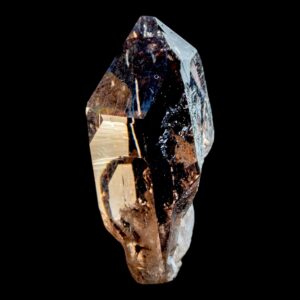 Smoky quartz crystal point, raw smoky quartz, black quartz crystal, natural quartz point, crystal display piece, crystal gift