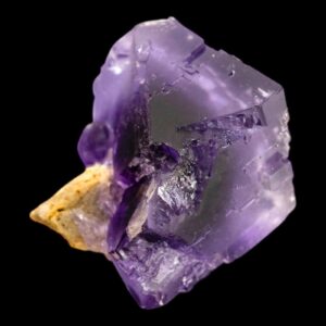 Purple fluorite crystal cluster cubic fluorite specimen fluorescent fluorite uv reactive mineral natural fluorite on matrix spain